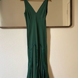 Roberto Cavalli Green Midi Dress